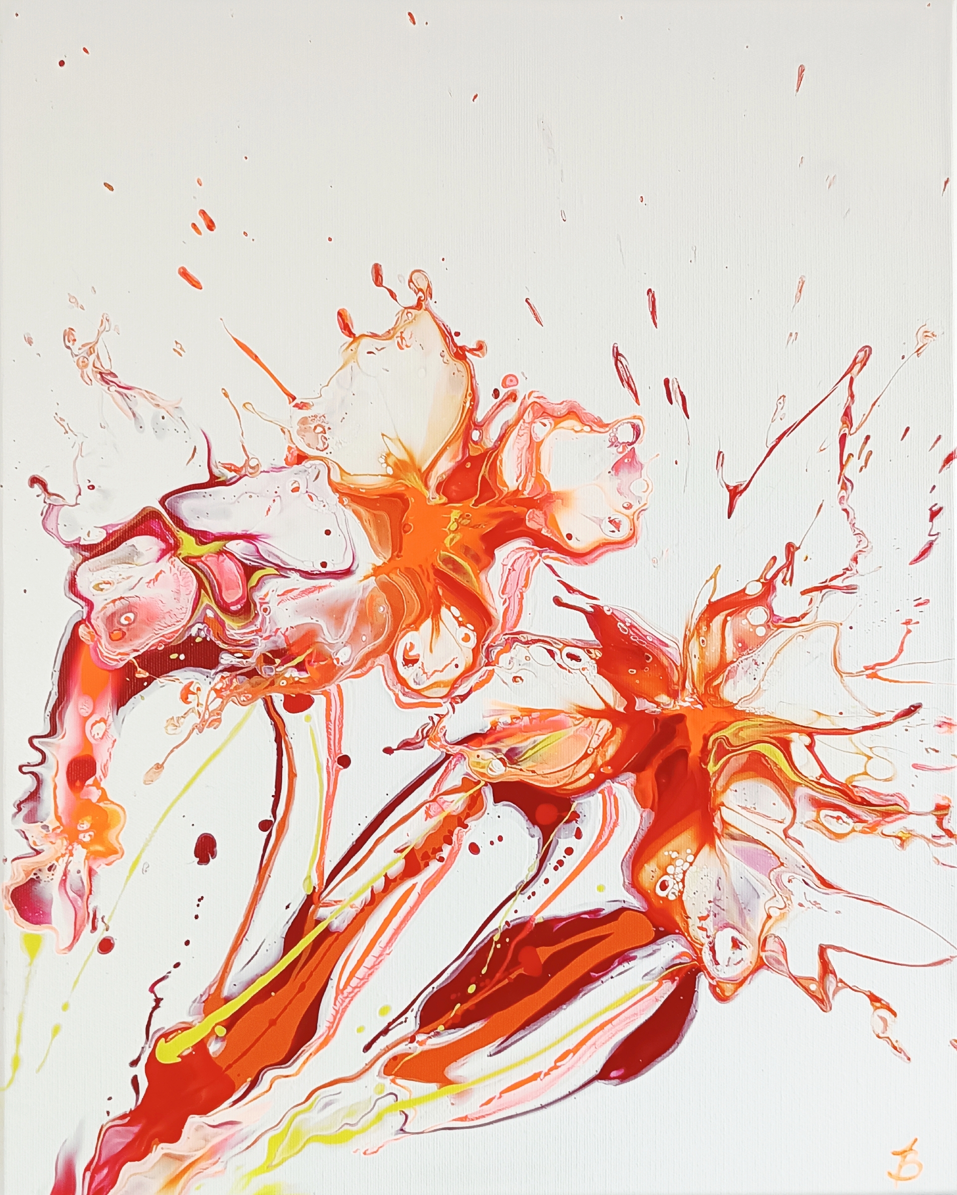 Pomaranczowe Kwiaty II 40x50