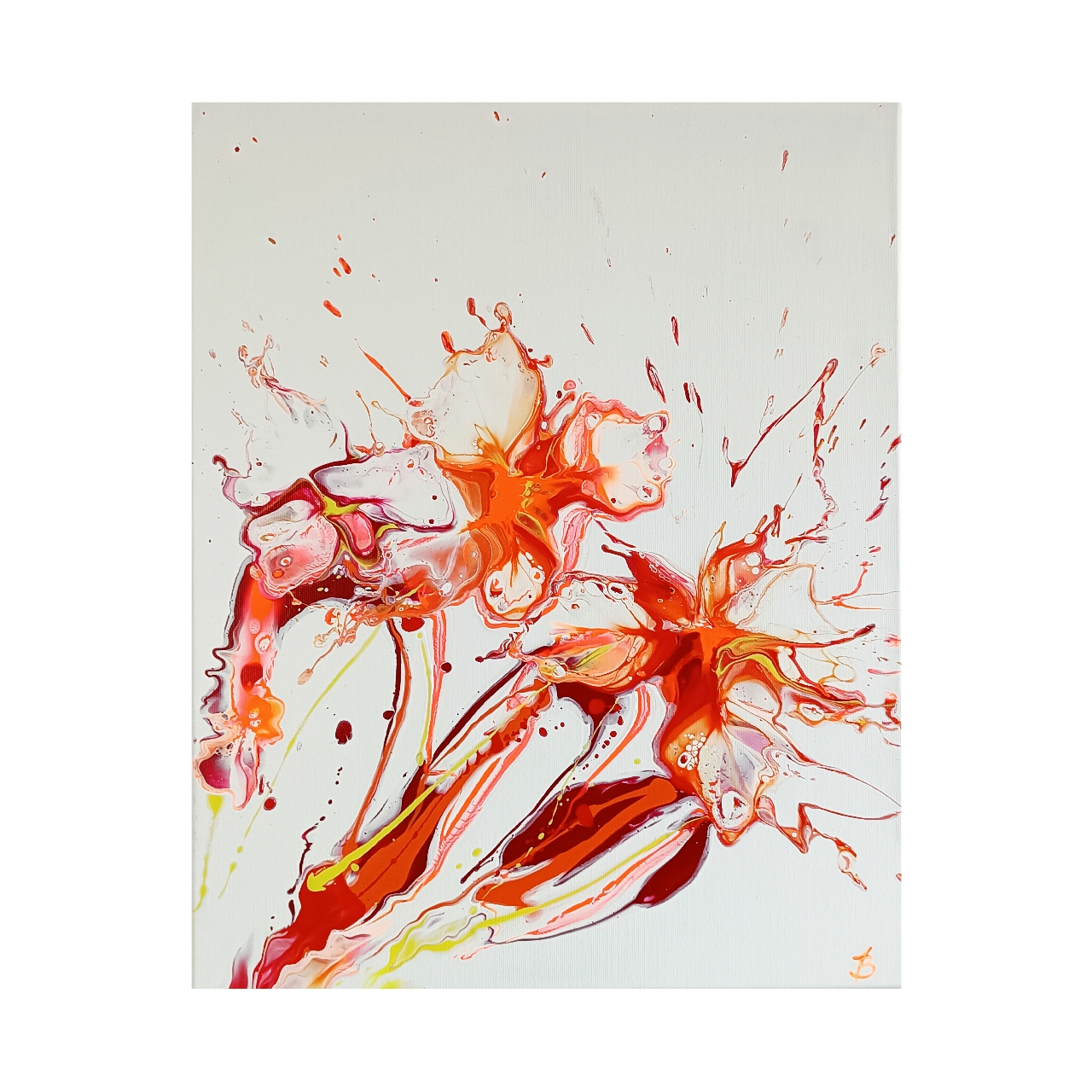 Pomaranczowe Kwiaty II tlo