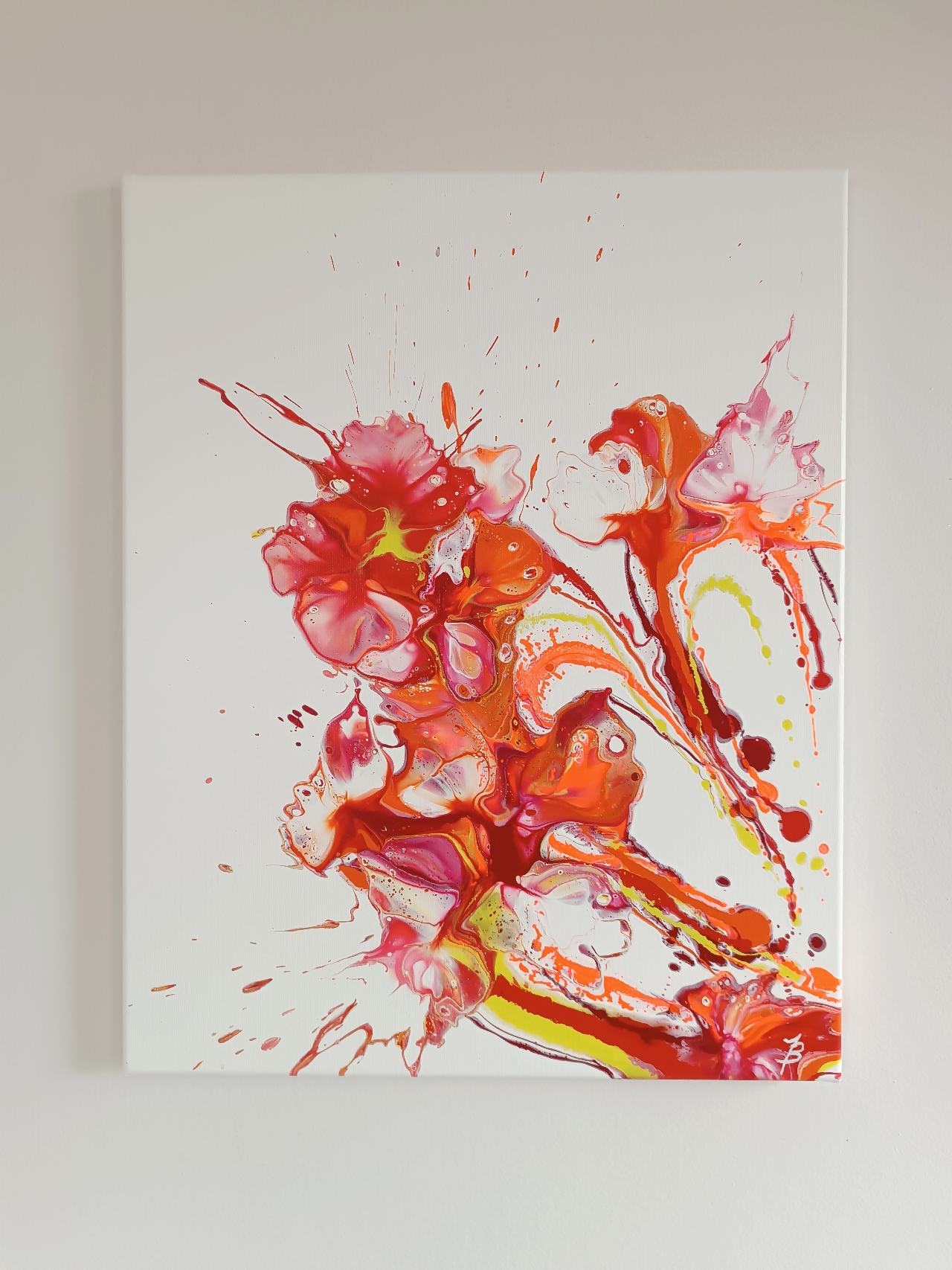 Pomaranczowe kwiaty caly