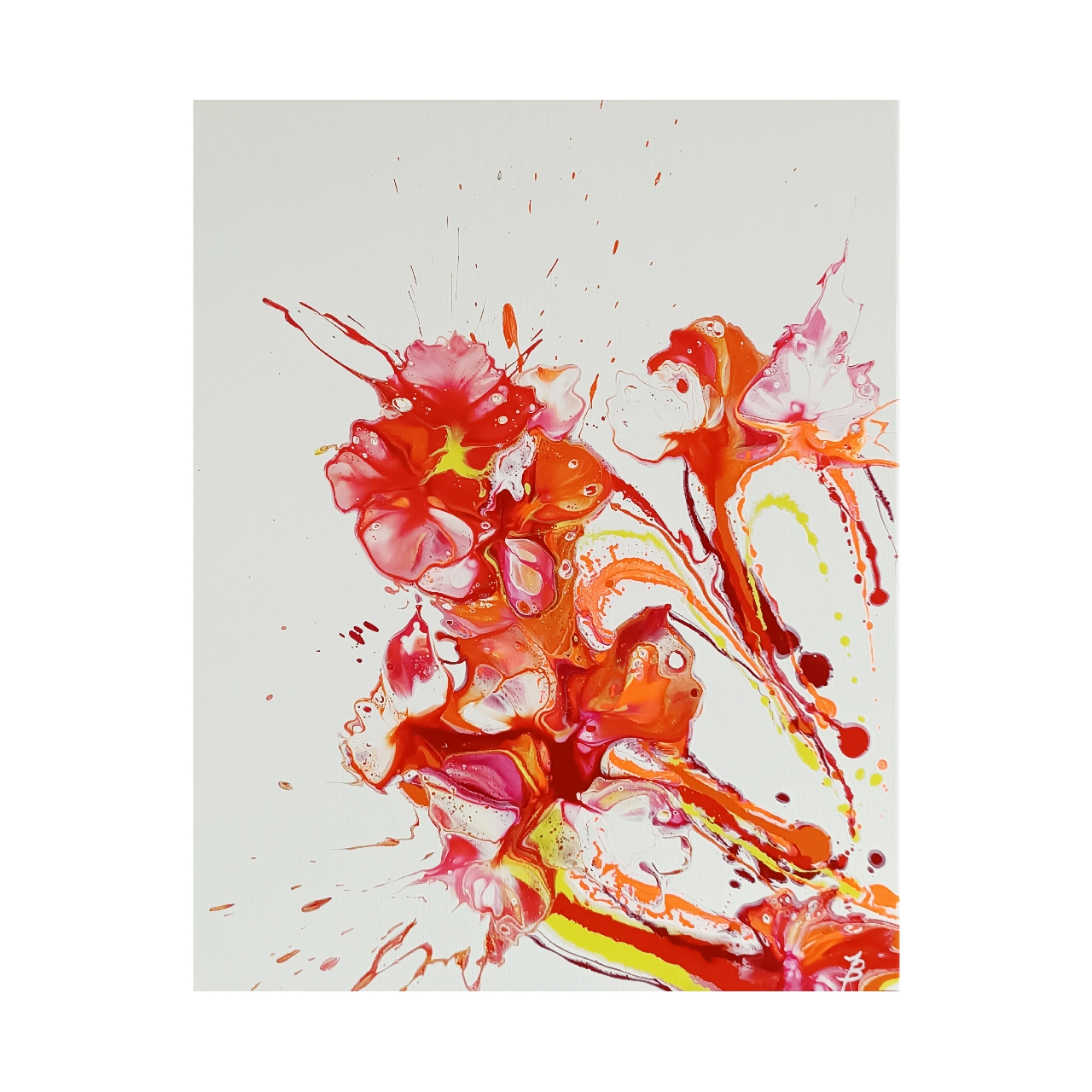 Pomaranczowe kwiaty tlo